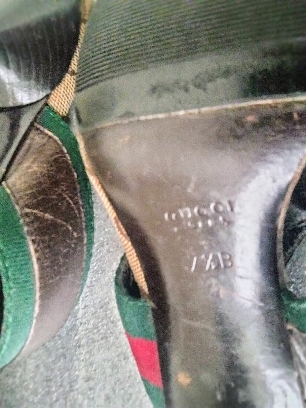 Rare Vintage Gucci Large Horsebit Sandal Heels 7.5B - Picture 8 of 11